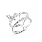 Butterflies 925 Silver Ring - fathyibrahim