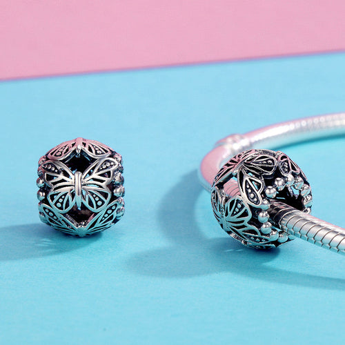 Butterfly 925 Silver Charm - fathyibrahim