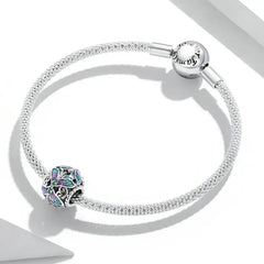 Butterfly 925 Silver Charm - Multi Color