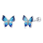 Butterfly 925 Silver Earring - fathyibrahim