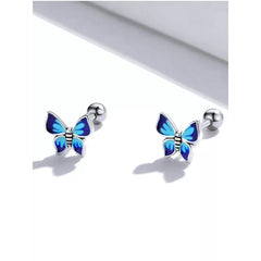 Butterfly 925 Silver Earring - fathyibrahim