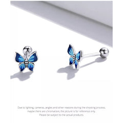Butterfly 925 Silver Earring - fathyibrahim
