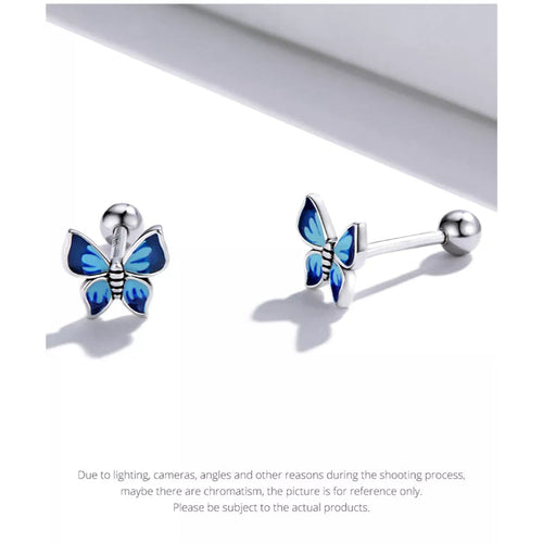 Butterfly 925 Silver Earring - fathyibrahim
