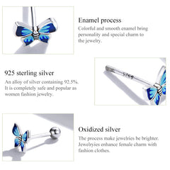 Butterfly 925 Silver Earring - fathyibrahim