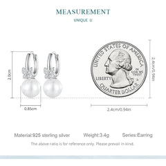 Butterfly Shell 925 Silver Earing - fathyibrahim