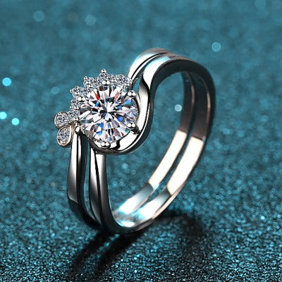 Butterfly Moissanite 925 Silver Ring - fathyibrahim