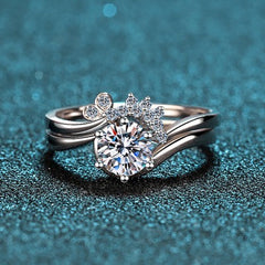 Butterfly Moissanite 925 Silver Ring - fathyibrahim