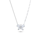 Butterfly with Zircon - 925 Silver Necklace - NECKLACES