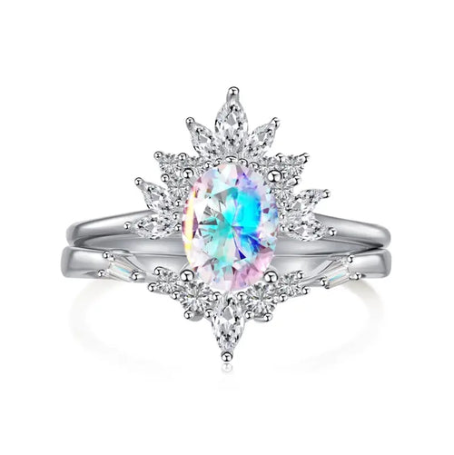 Celestial Moonstone 925 Silver Ring - Rings