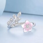 Cherry Blossoms 925 Silver Ring - fathyibrahim