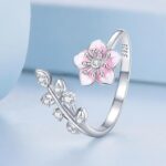 Cherry Blossoms 925 Silver Ring - fathyibrahim