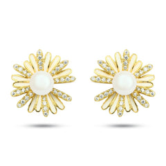 Chrysanthemum 925 Silver Earring - fathyibrahim