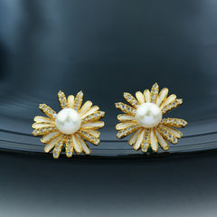 Chrysanthemum 925 Silver Earring - fathyibrahim