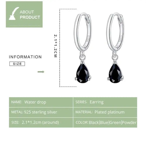Circle Shaped with Pink zircon 925 Silver Earrings - Pink