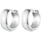 Classic Huggie 925 Sterling Silver Earrings - Earrings