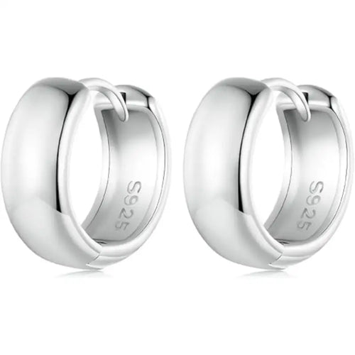 Classic Huggie 925 Sterling Silver Earrings - Earrings