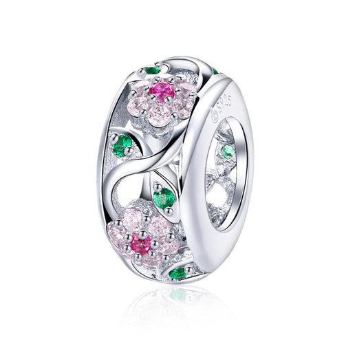 Colorful Flowers 925 Silver Charm - fathyibrahim