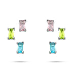 Colorful Zircon 925 Silver Earring - fathyibrahim