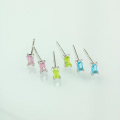 Colorful Zircon 925 Silver Earring - fathyibrahim