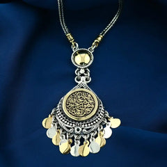 Copper Inlaid 925 Egyptian Silver Women Necklace - NECKLACES