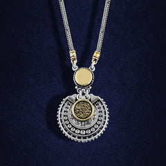 Copper Inlaid 925 Egyptian Silver Women Necklace - NECKLACES