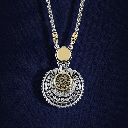 Copper Inlaid 925 Egyptian Silver Women Necklace - fathyibrahim
