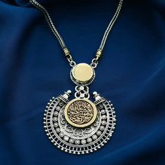 Copper Inlaid 925 Egyptian Silver Women Necklace - NECKLACES