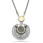 Copper Inlaid 925 Egyptian Silver Women Necklace - NECKLACES