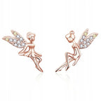 Cute Fairy 925 Silver Earrings - Multi Color
