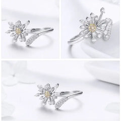 Dandelion Love 925 Silver Ring - Multi Color - Rings