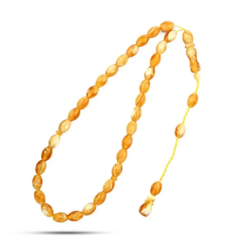Dark Amber Dust Rosary 33 Beads - Orange - Rosary