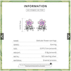 Delicate Flowers 925 Silver Earring - fathyibrahim