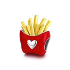 Delicious Fries Charm - 925 Sterling Silver - fathyibrahim