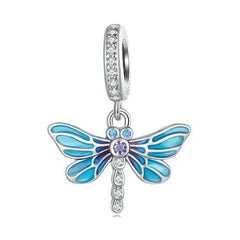 Dragonfly shaped charm -925 sterling silver - fathyibrahim