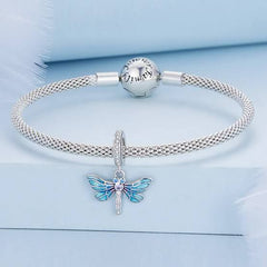 Dragonfly shaped charm -925 sterling silver - fathyibrahim