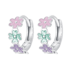 Earring in the Shape of a Flower - 925 Sterling Silver - fathyibrahim