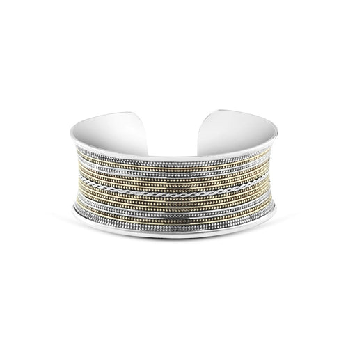 Egyptian 925 sterling Bangle for Women engraved with interwoven lines - Multi Color