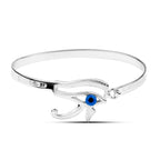 Eye of Horus 925 Silver Bangle - fathyibrahim