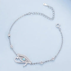 Eye of Horus 925 Silver Bracelet - Multi Color - Bracelets