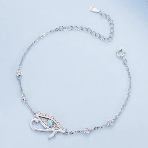 Eye of Horus 925 Silver Bracelet - Multi Color - Bracelets
