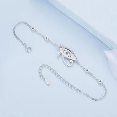 Eye of Horus 925 Silver Bracelet - Multi Color - Bracelets
