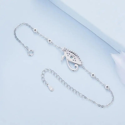Eye of Horus 925 Silver Bracelet - Multi Color - Bracelets
