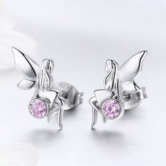 Flower Fairy 925 Silver Earring - fathyibrahim