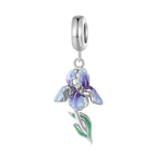 Flower pendant charm - 925 sterling silver - fathyibrahim