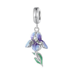 Flower pendant charm - 925 sterling silver - fathyibrahim