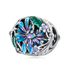 Flower Shaped Charm - 925 Sterling Silver - fathyibrahim