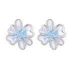 Flower Stud Earring - 925 sterling silver - fathyibrahim
