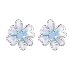 Flower Stud Earring - 925 sterling silver - fathyibrahim