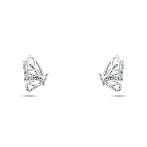 Flying Butterfly Earring - 925 Sterling Silver - fathyibrahim