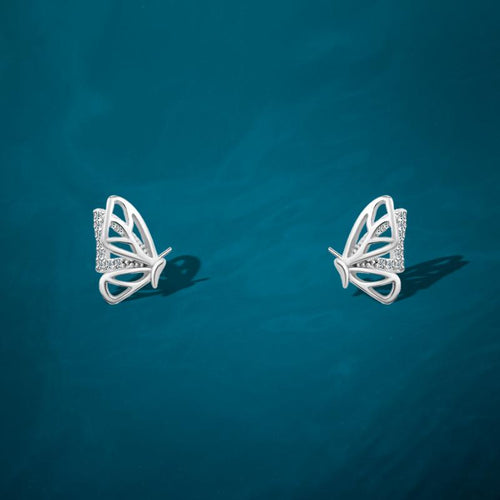 Flying Butterfly Earring - 925 Sterling Silver - fathyibrahim